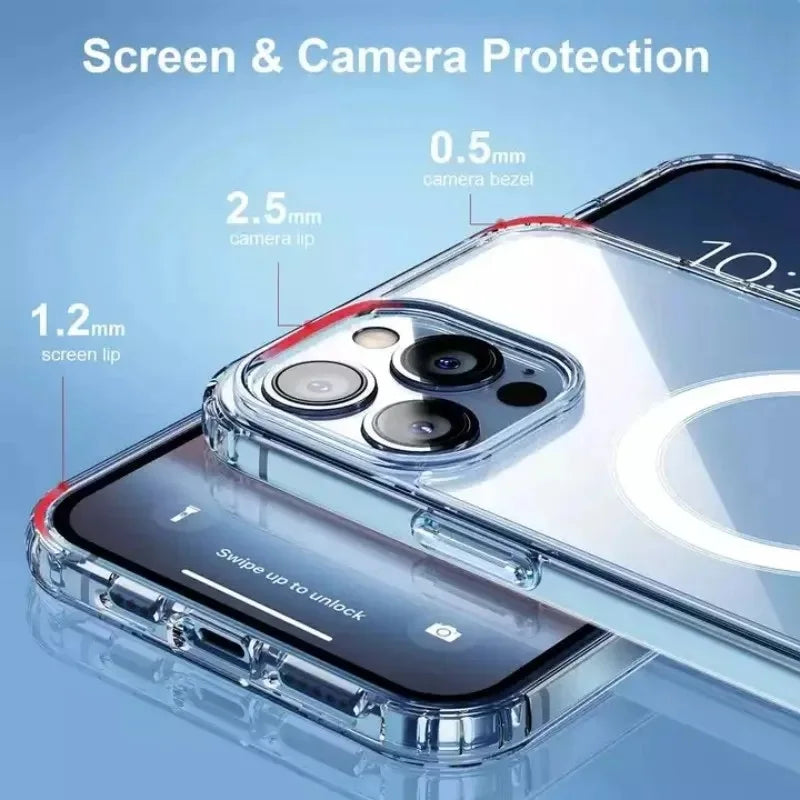 Clear Phone Case for Iphone - Magsafe 